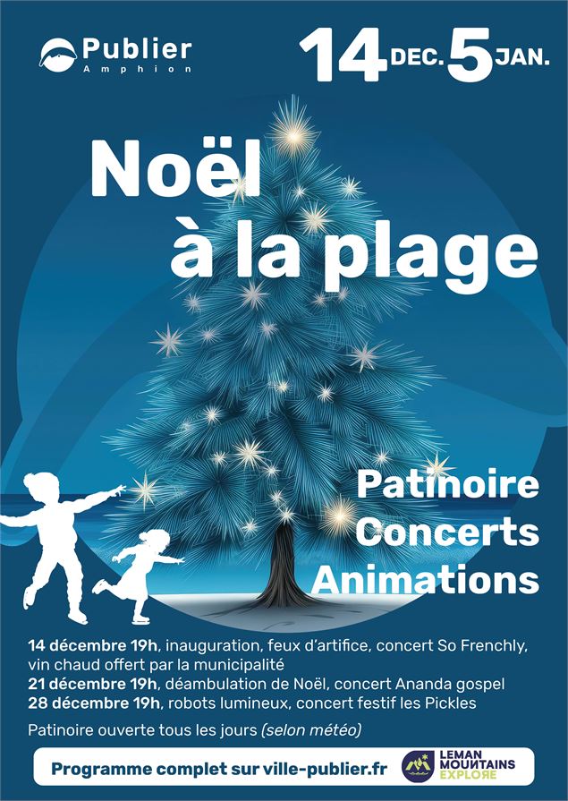 Noël à la plage - Publier - Mairie de Publier