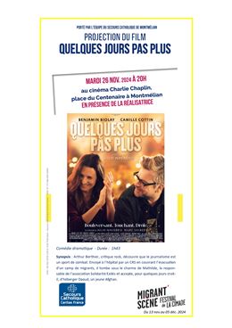 Ciné-débat "Quelques Jours Pas Plus" en présence de la réalisatrice et d'acteurs_Montmélian