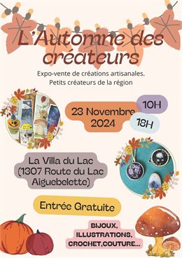 L'Automne des créateurs : expo-vente d'artisanat à La Villa Du Lac_Aiguebelette-le-Lac