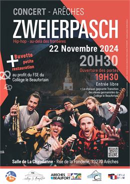 affiche Concert avec Zweierpasch_Arêches-Beaufort - Gaby