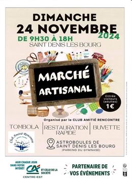 Affiche du marché artisanal