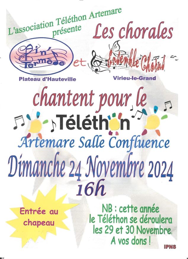 Concert pour le téléthon - Téléthon Artemare