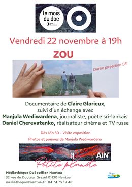 Affiche Mois du Doc - mediatheque Nantua