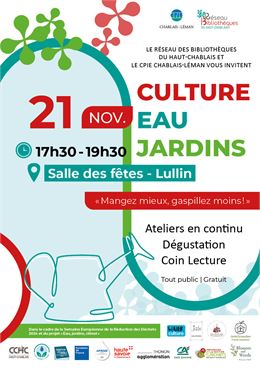 "Mangez mieux, gaspillez moins !" - Culture, Eau, Jardins_Lullin - CCHC