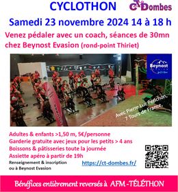 Affiche Cyclothon 2024 - CT Dombes