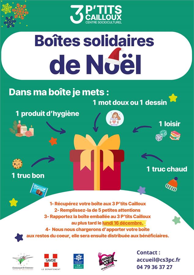 Boîtes solidaires de Noël_Val-d'Arc