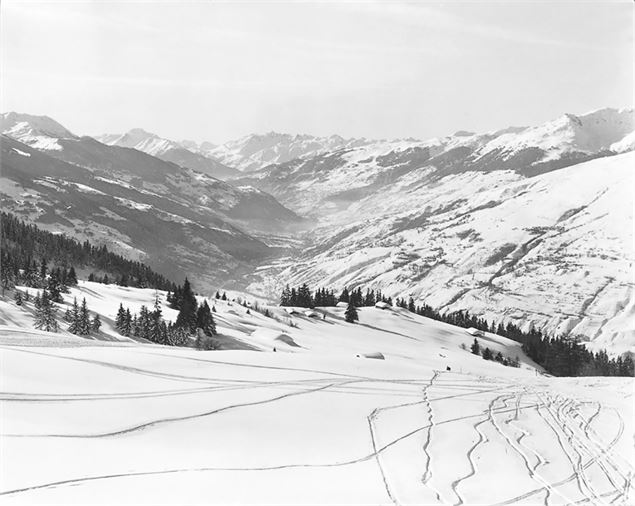 Arc 1600, le site vierge & les premières traces - Archives OT Les Arcs