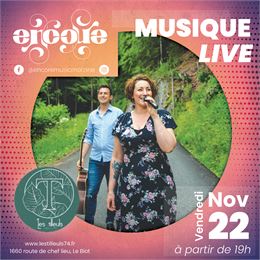 Affiche concert Encore aux tilleuls au Biot - les tilleuls