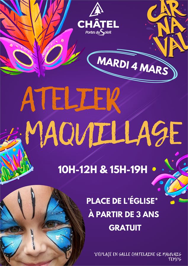 Atelier maquillage de Carnaval_Châtel - Châtel Tourisme