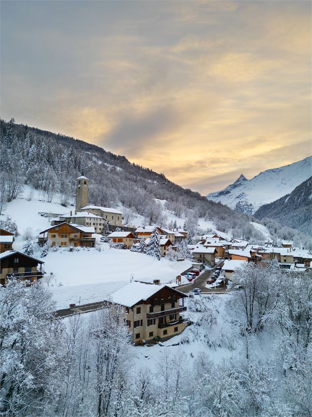 Vue Drône Peisey - Célia Lécuru