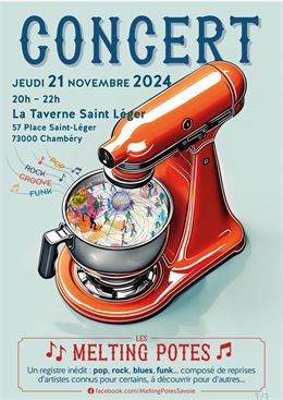 Affiche concert 21/11/2024 - Les Melting Potes