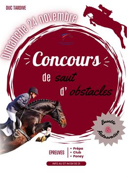 Concours saut d'obstacles Ste Marie de Cuines 24 nov 2024 - Cheval Notre Passion