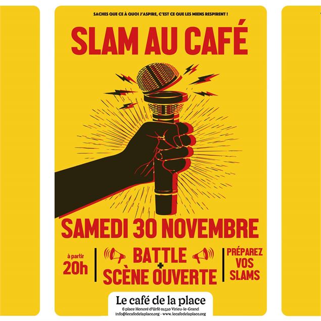 Slam au Café de la Place_Virieu-le-Grand - Café de la Place