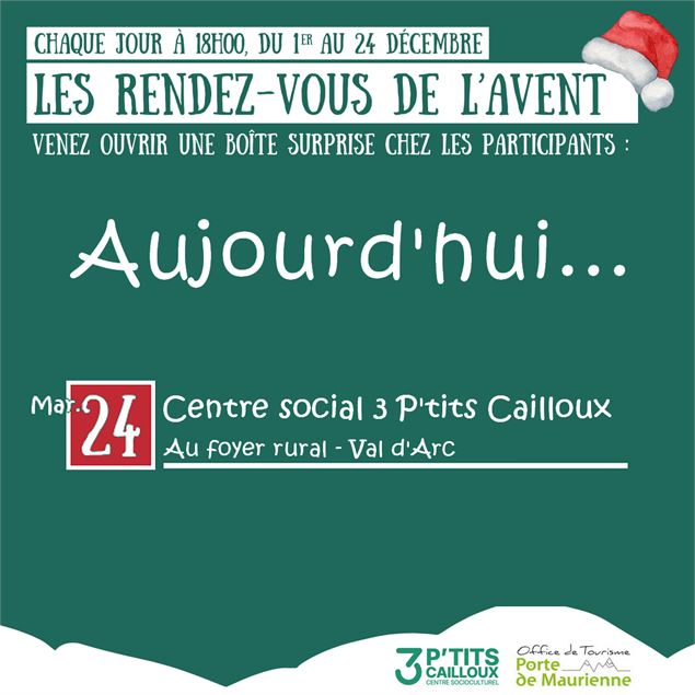 Les Rendez-Vous de l'Avent - 3 p'tits cailloux -centre socioculturel