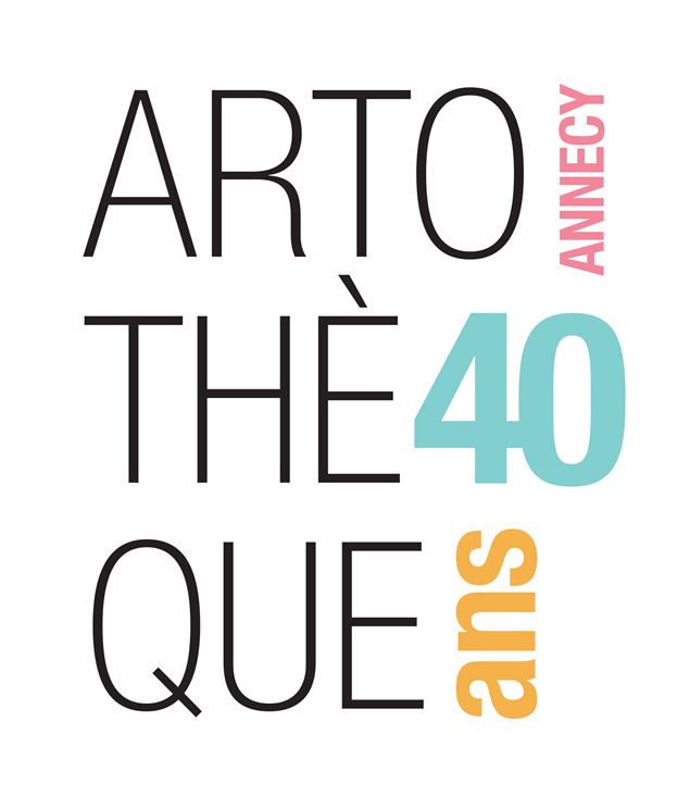 Logo des 40 ans de l'artothèque - Médiathèques d'Annecy © Xavier Evrard