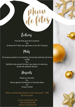 Menu de fêtes - Le Carbet