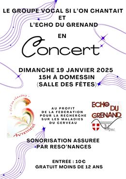 Le groupe vocal "Si l'on chantait" et l'écho du Grenand en concert_Domessin