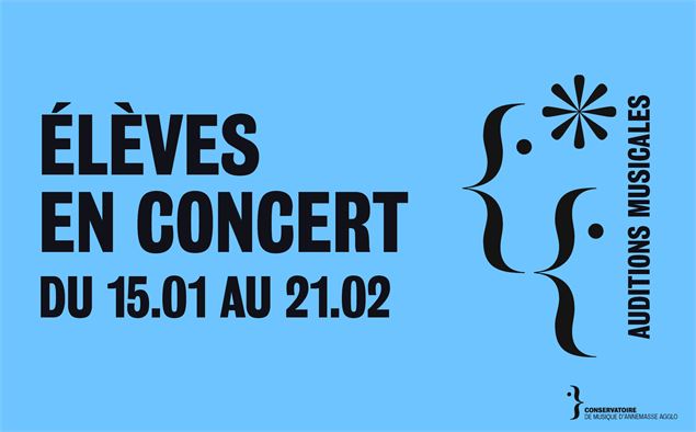 Elèves en concert : auditions musicales • Janvier-Février 2025_Annemasse - Conservatoire de Musique 