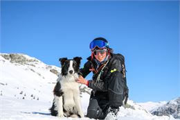 Secouriste et maître chien avalanche - © OT Saint Sorlin d'Arves - V Bellot-Mauroz