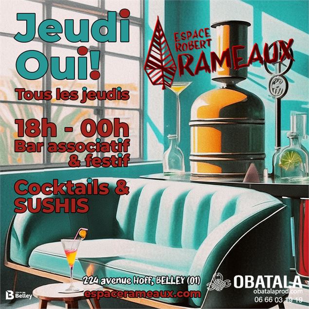 Jeudi Oui! à l'espace Rameaux - Obatala