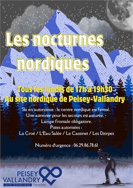 Affiche - Site nordique de Peisey-Vallandry