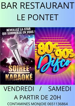 Soirée Karaoké au bar Le Pontet