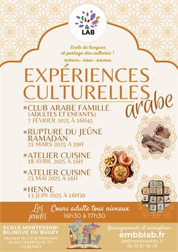 Expérience découverte de la culture arabe - Le LAB