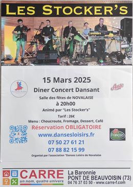 Diner Concert Dansant - Crée par nos soins