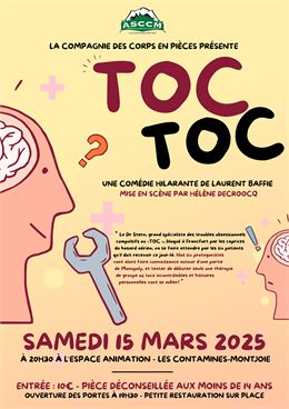 Affiche pièce de théâtre Toc Toc