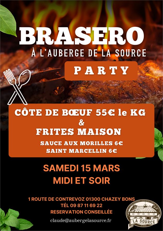 Brasero party - Auberge de la Source