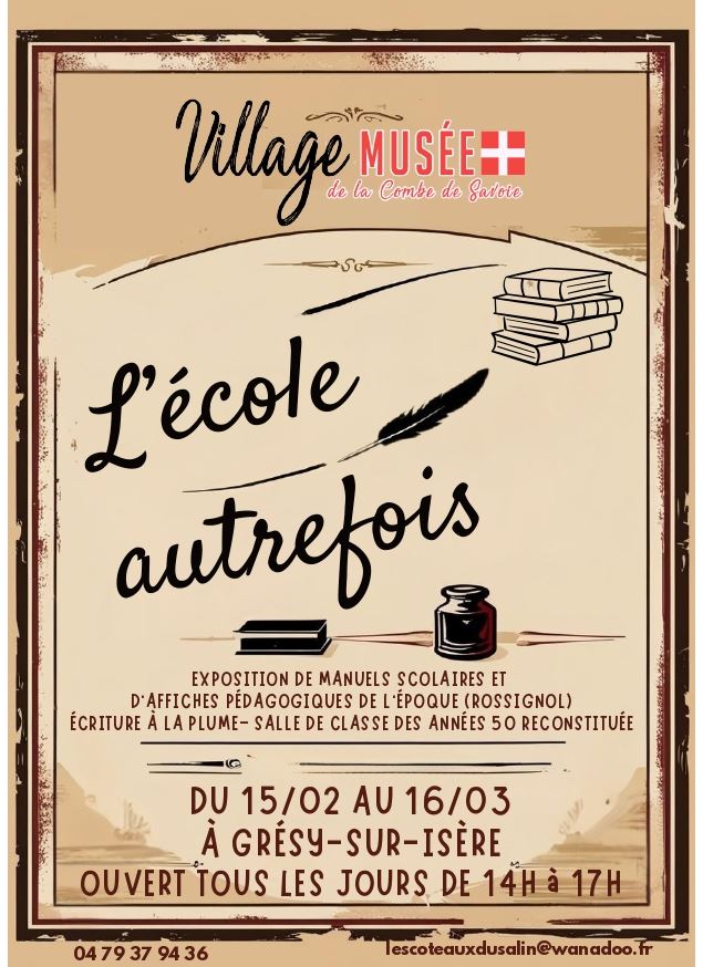 Exposition : L'Ecole autrefois_Grésy-sur-Isère