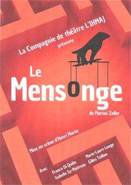 Théâtre : "Le mensonge" de Florian Zeller - Libre de droits