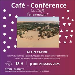 Café Conférence Fleurir le désert_Annecy - Les Amis du Vieux Seynod