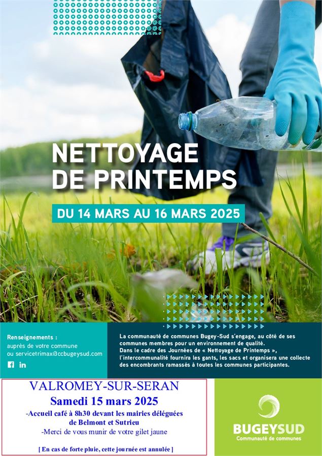 Printemps du nettoyage à Valromey sur Séran - Communauté de Communes Bugey Sud