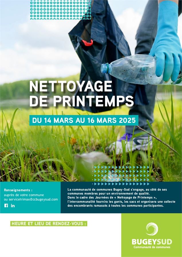 Printemps du nettoyage à Saint Germain les Paroisses - Communauté de Communes Bugey Sud