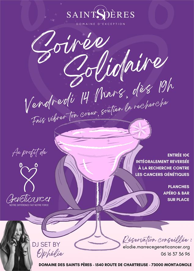 Soirée solidaire au domaine des Saints Pères - Domaine des Saints Pères