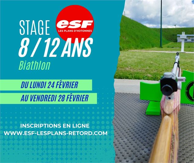 Stage Biathlon collectif à la semaine - ESF les Plans d'Hotonnes