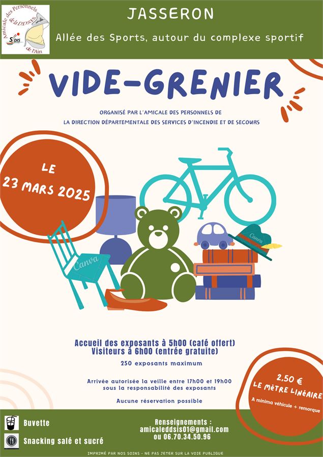 Vide-greniers - Amicale DDSIS 01