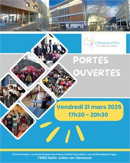 Porte ouvertes 2025 - Ecole La Présentation de Marie - copyright