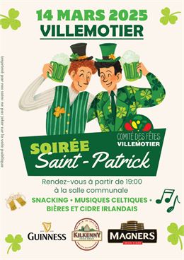 Soirée Saint Patrick - Comité des Fêtes de Villemotier