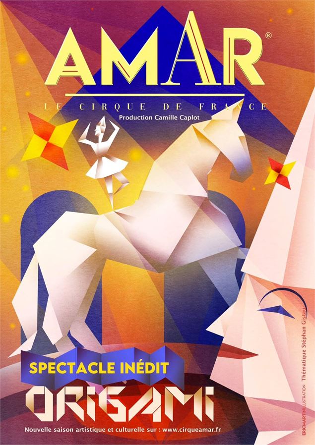 Affiche du spectacle Origami - ©Cirque AMAR