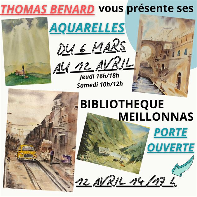 Aquarelles dessinées par Thomas Benard - ©Thomas Benard