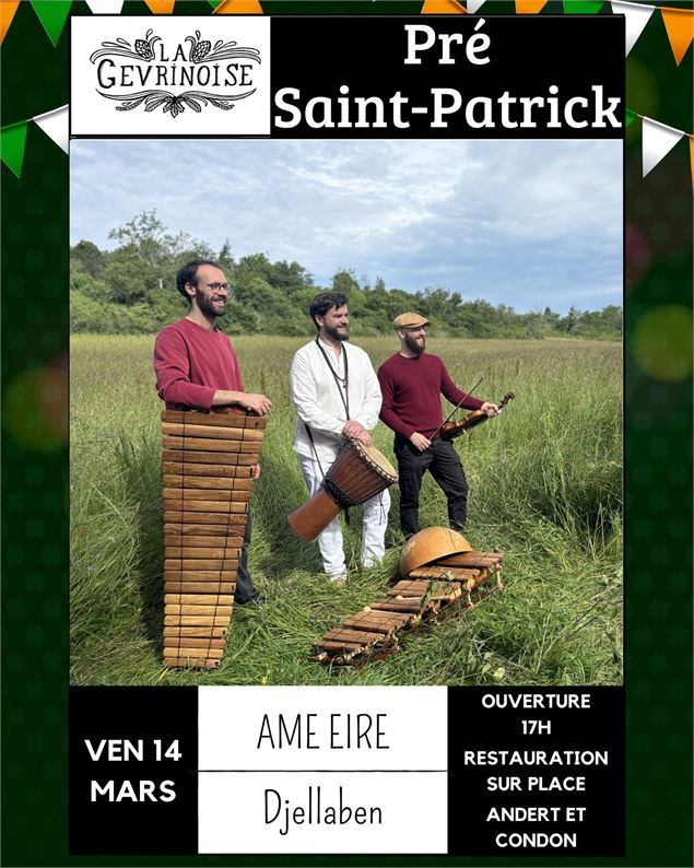 Concert pour la Saint Patrick à la Gevrinoise_Andert-et-Condon - La Gevrinoise