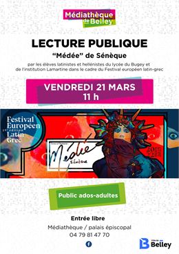 Lecture publique à la Médiathèque de Belley - Médiathèque de Belley