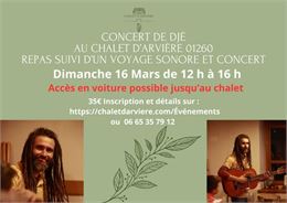 Voyage sonore et concert de Djé (Gérald Constant) au Chalet d'Arvière_Arvière-en-Valromey - Chalet d