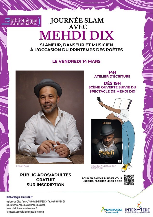 Soirée slam avec Mehdi Dix