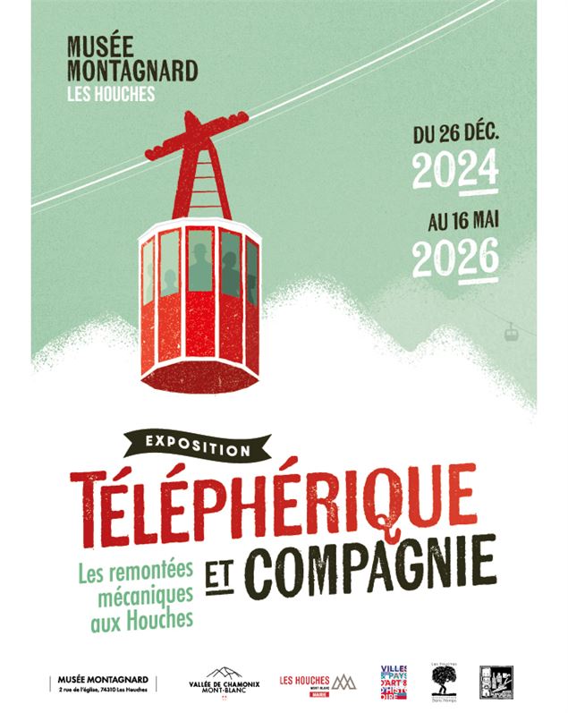 Affiche de l'exposition Télépéhrique et compagnie - Musée Montagnard