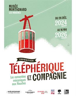 Affiche de l'exposition Télépéhrique et compagnie - Musée Montagnard