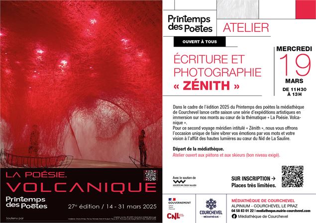 Printemps des poètes 2025 - Atelier écriture et photographie 