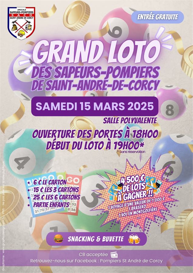 Loto des Sapeurs Pompiers - DR